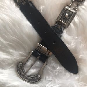 Black & silver belt